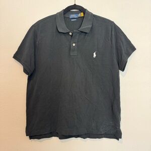 Polo Ralph Lauren Classic Fit Mesh Polo Shirt Mens in Black